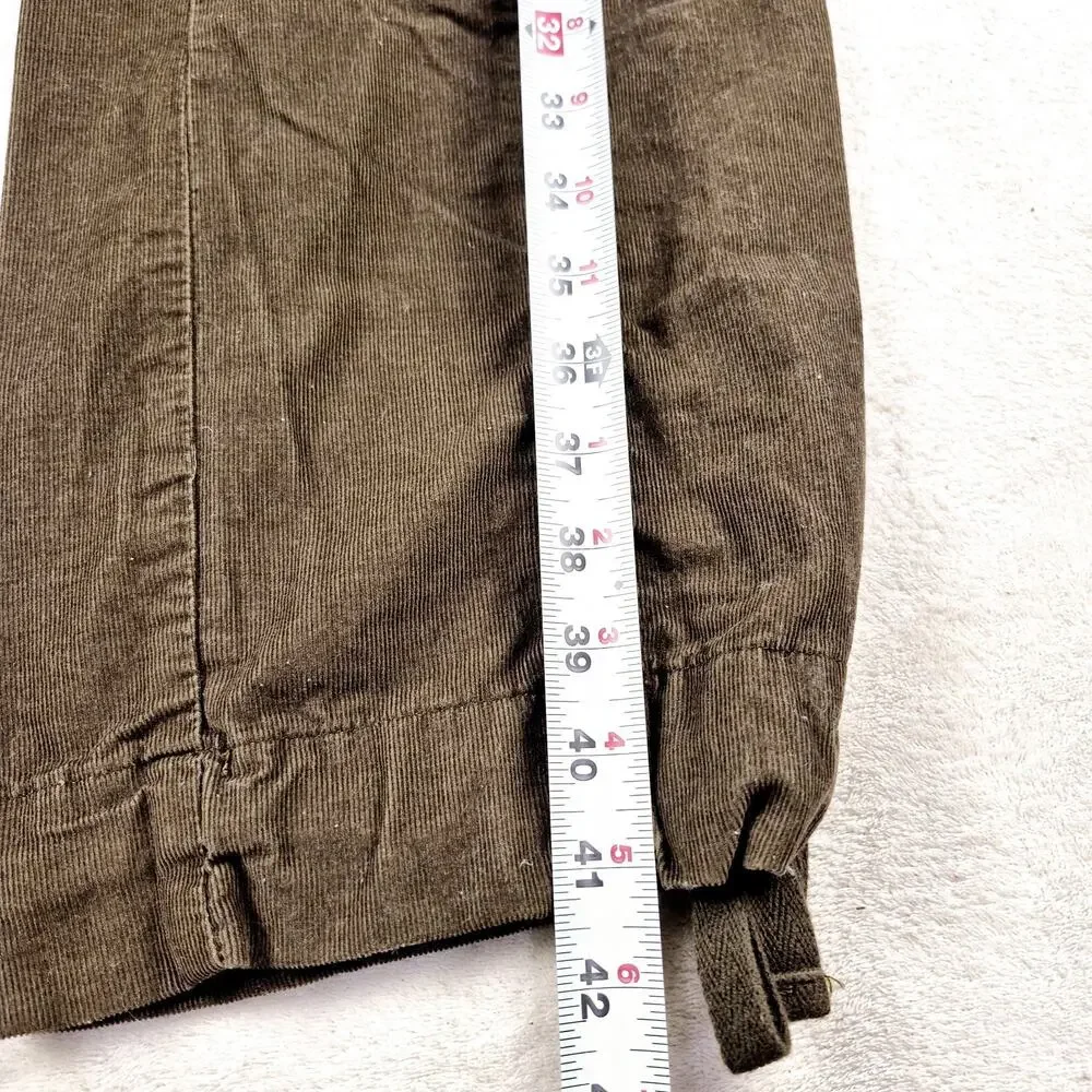 London Jean Women's Marisa Fit Corduroy Cargo Pants Brown Size 12